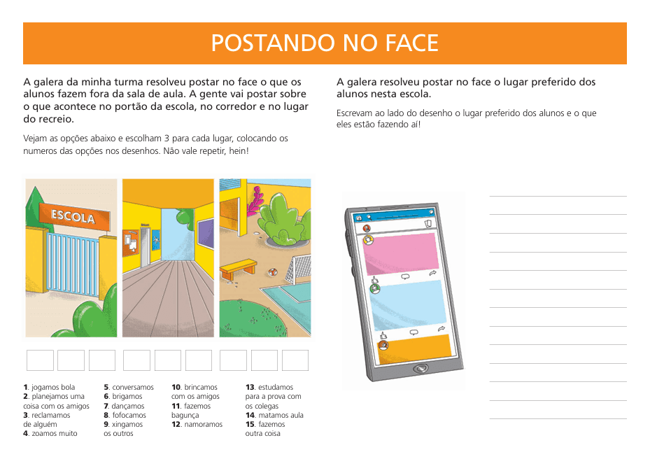 Páginas do livro 4 — POSTANDO NO FACE